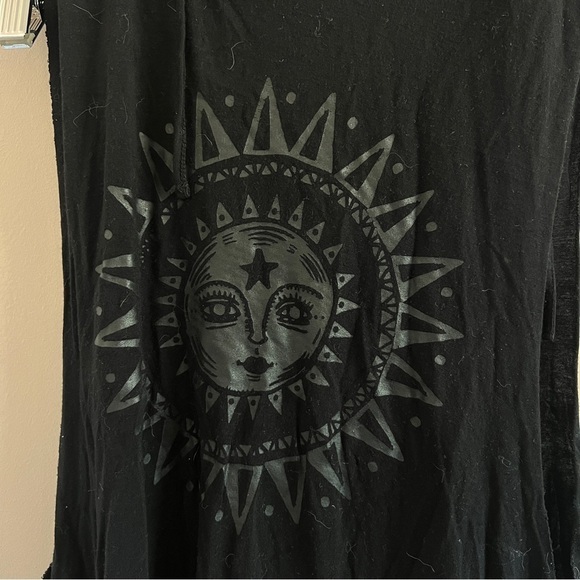 Garage Black Sun Graphic Muscle Hoodie Tank – Size Small - Picture 2 of 6